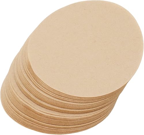 Miniatura 9 de 100 filtros de café sin blanquear, 2.5 filtros de café redondos de repuesto de 2.5 pulgadas, papel de filtro de papel para cafeteras de café expreso