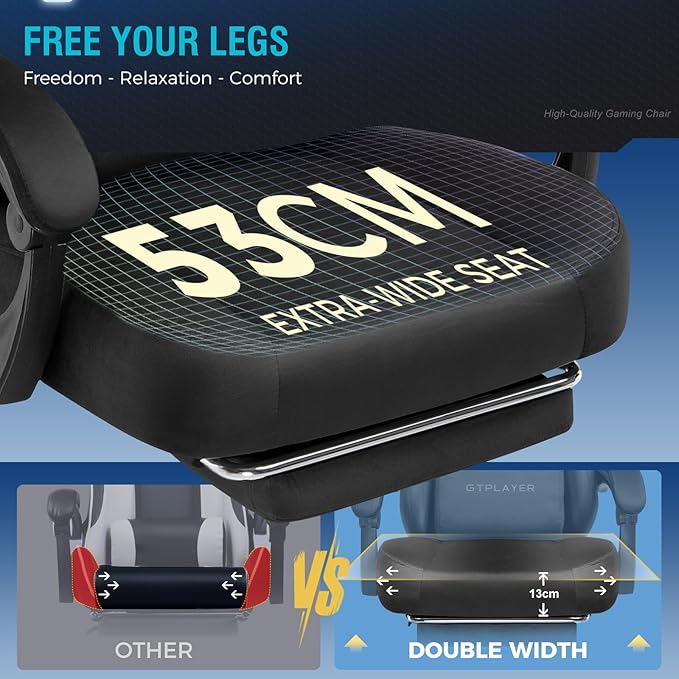 Silla Gamer Ergonómica con Reposapiés y Soporte Lumbar Color miniatura 6