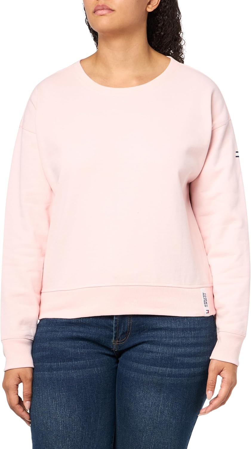 Tommy Hilfiger womens Lightweight Crewneck Sweatshirt