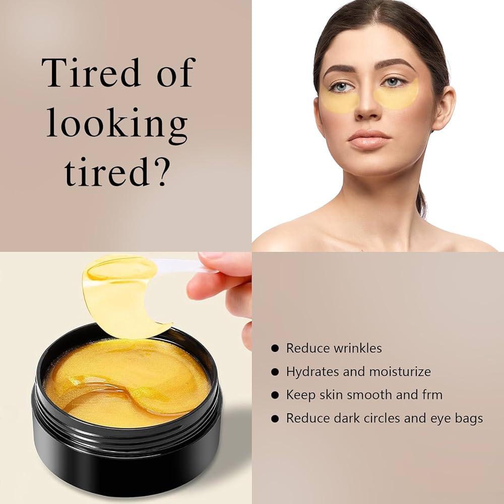 Amazon.com : ZQLLCF Under Eye Patches - Gold Eye Mask for Puffy