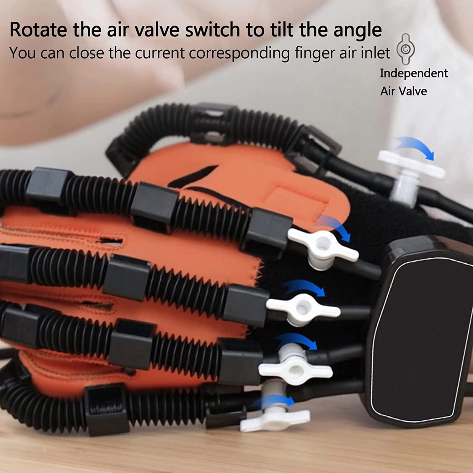 Dispositivo De Entrenamiento De Rehabilitación De Dedos, Guantes De Robot De Rehabilitación, Guantes De Asistencia Para Férulas De Mano, Para Pacientes Con Hemiplejía Por Accidente Cerebrovascular