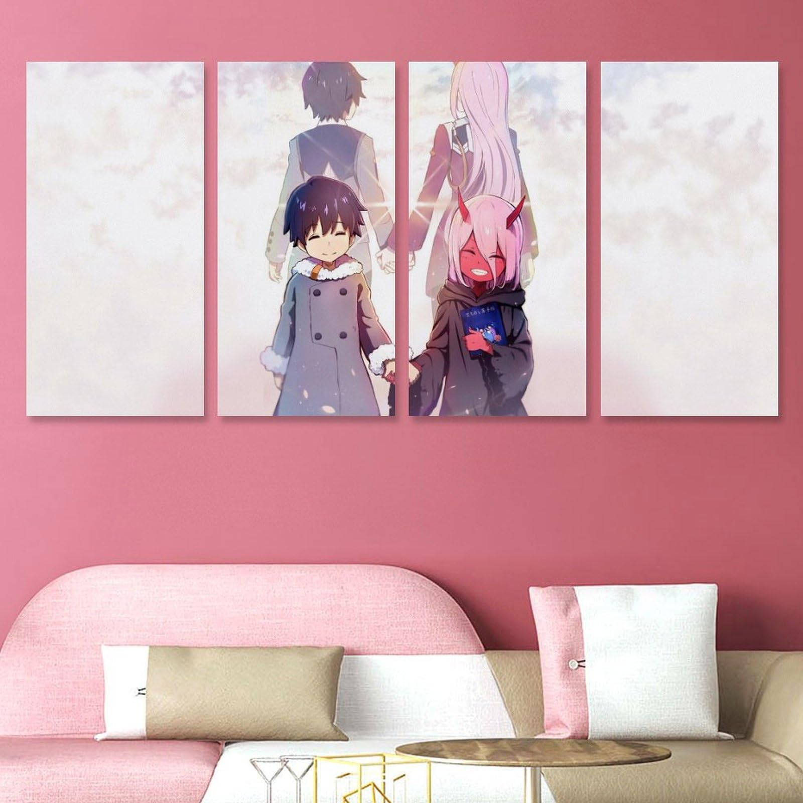 Amazon.co.jp: 壁絵 ダリフラ ヒロ ゼロツー 絵画 壁アート 装飾