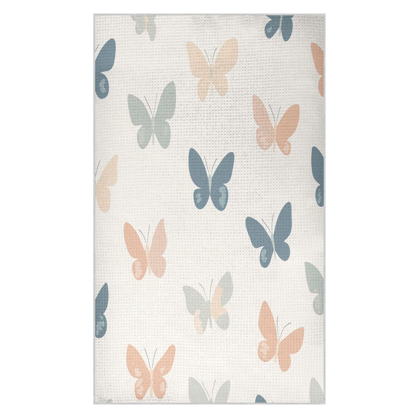 BURSTDDY Butterflies Kitchen Towels,Absorbent Dish Towels 2 Pack