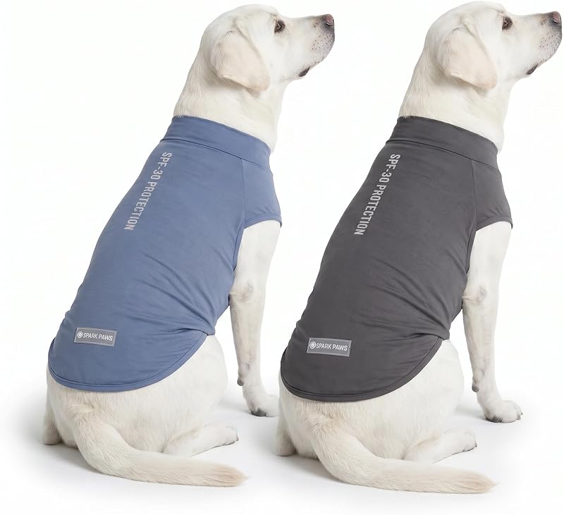 Camiseta para Cães Spark Paws com Proteção Solar UV SPF 30 e Tecido Leve
