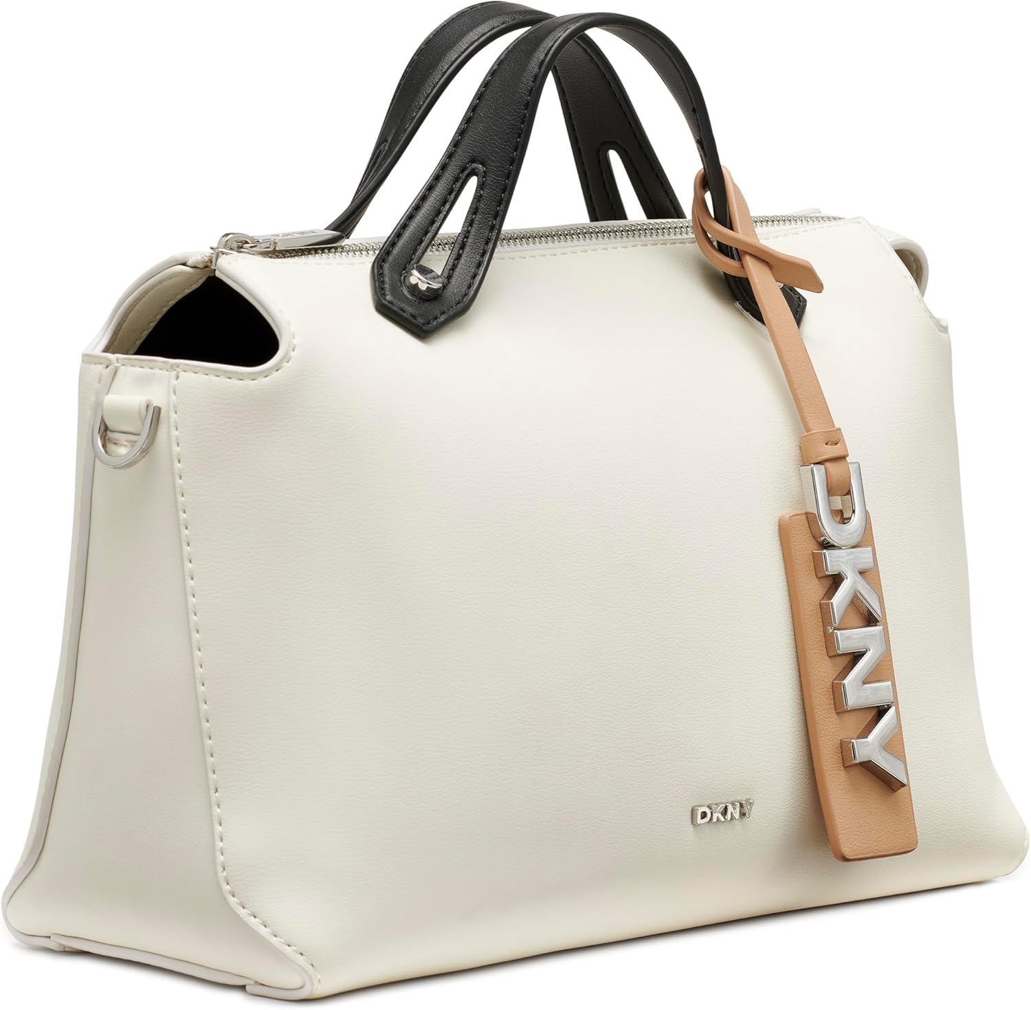DKNY Women's Louisa Medium Satchel Bag With Adjustable Straps and Logo Tag