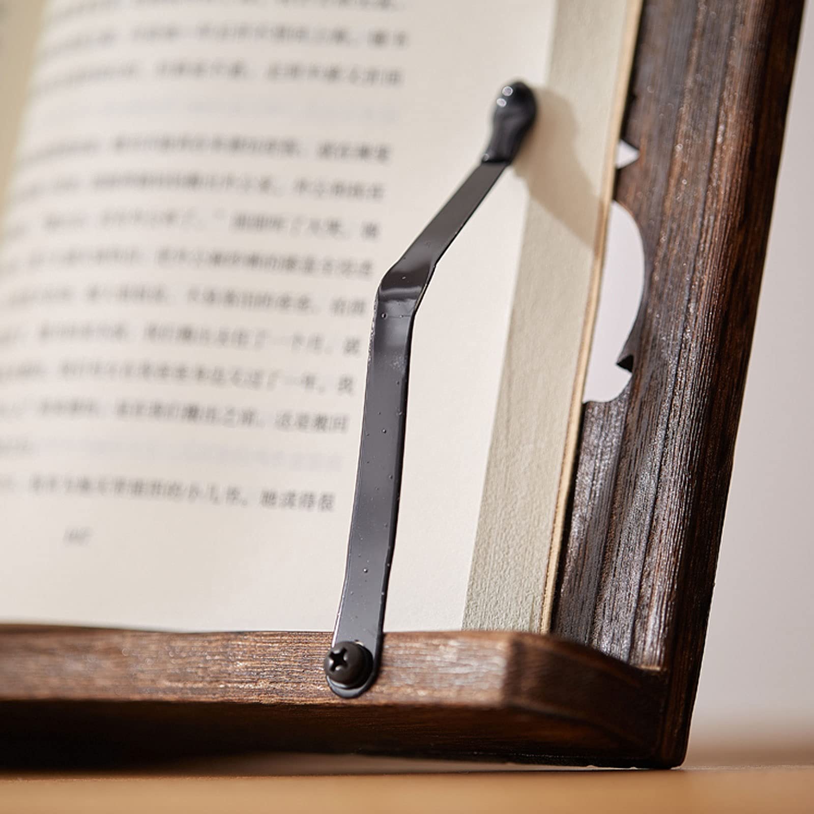 Atriles de música Atril de sobremesa, soporte de madera para libros de documentos, portátiles, libros de cocina, música y documentos, soporte de lectura con 6 posiciones ajustables para instrumentos