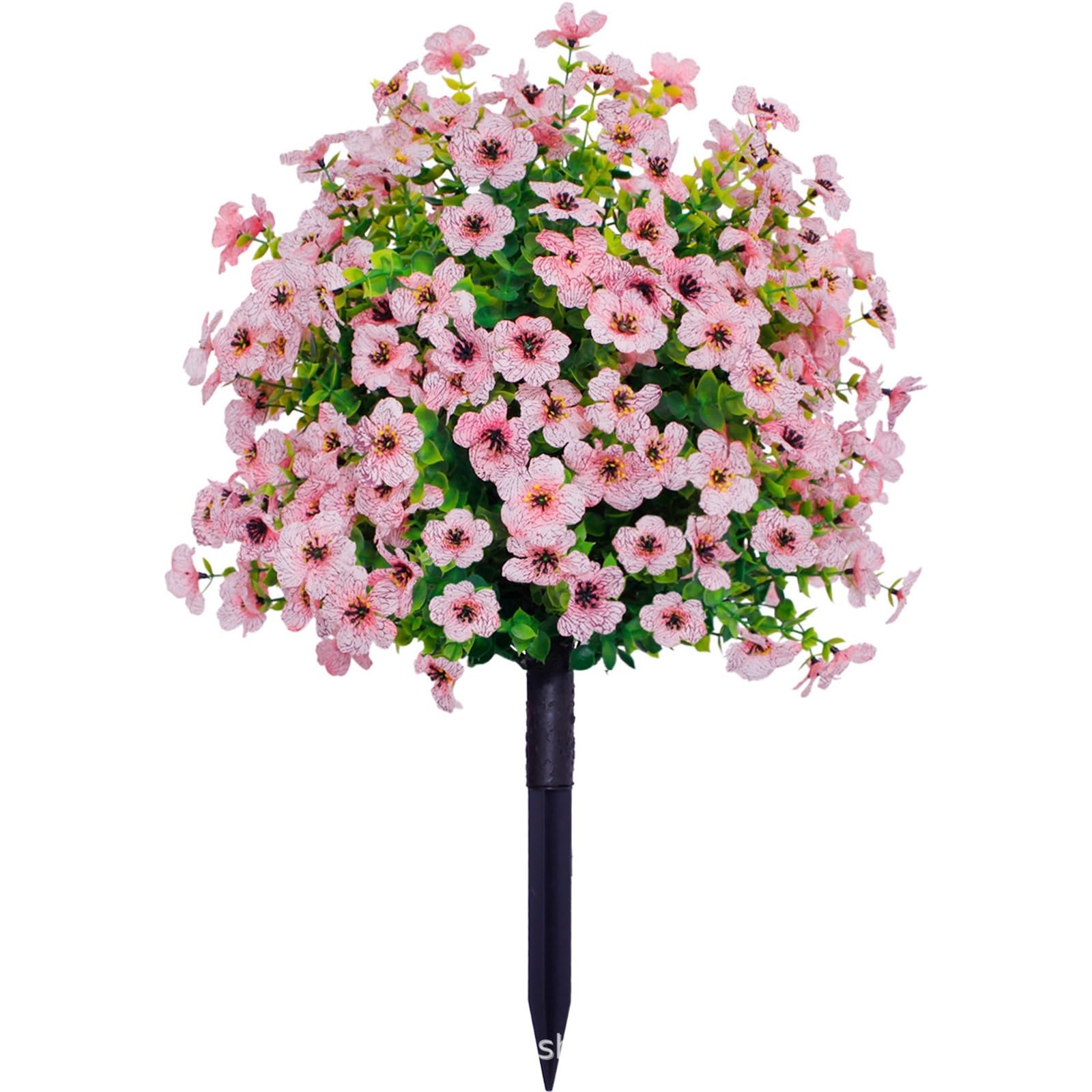 Wbcdxcbb Pink Simulated Flowers, Violets, Ground Studs, Home, Courtyard, Garden Decoration 1Pcs(Pink)