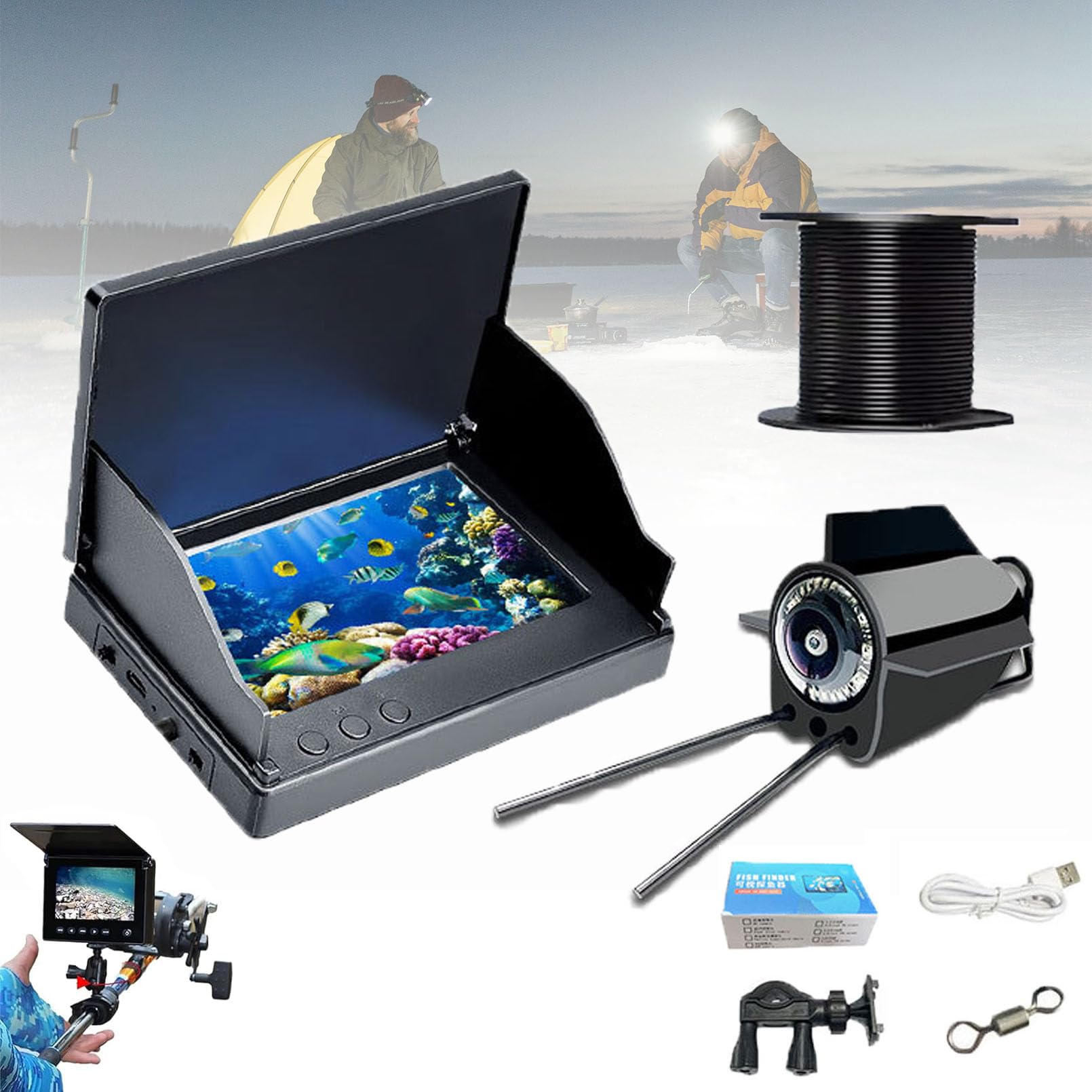 Night Vision Fishing Camera Colitt Underwater Fishing Camera - 4.3