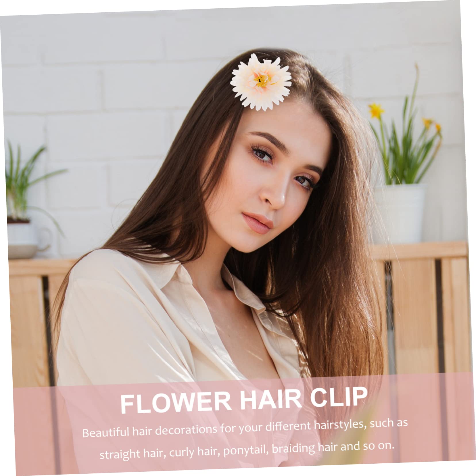 VICASKY 63pezzi Fermagli Per Forma Di Fiore Seta Accessori Eleganti Per Donne Ragazze e Bambine Perfetti Per Occasioni Speciali e Festività