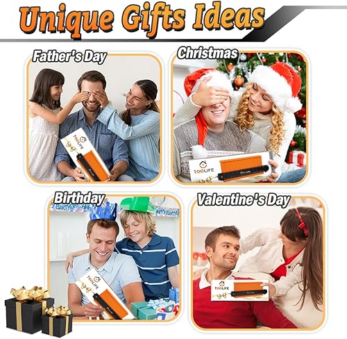 Miniatura 5 de TOOLIFE Medidor de contorno, regalos de Navidad para hombres, papá, marido, herramientas de carpintería para pisos, carpintería, rellenos de