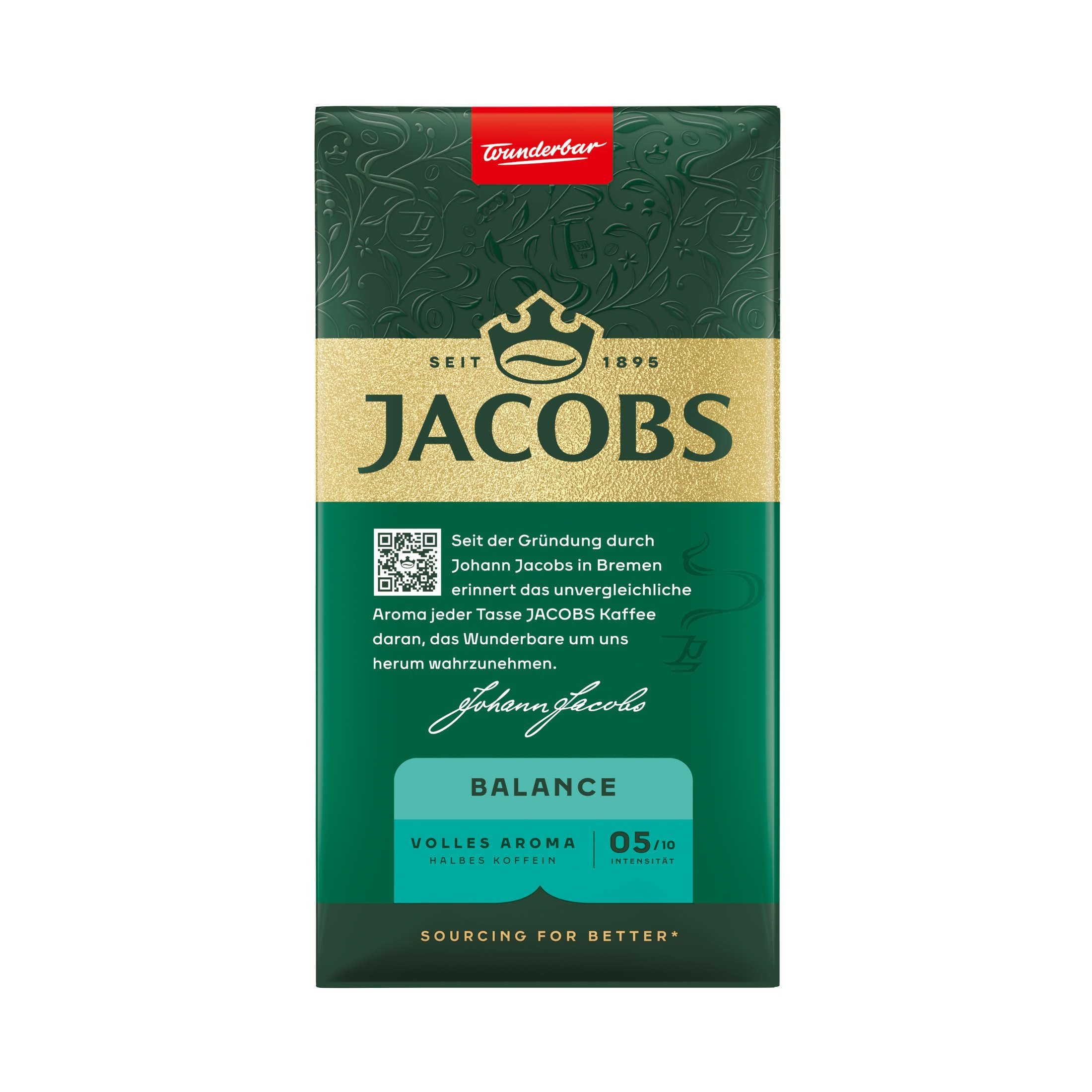 Jacobs Krönung Balance, 12er Pack Filterkaffee (12 x 500 g)