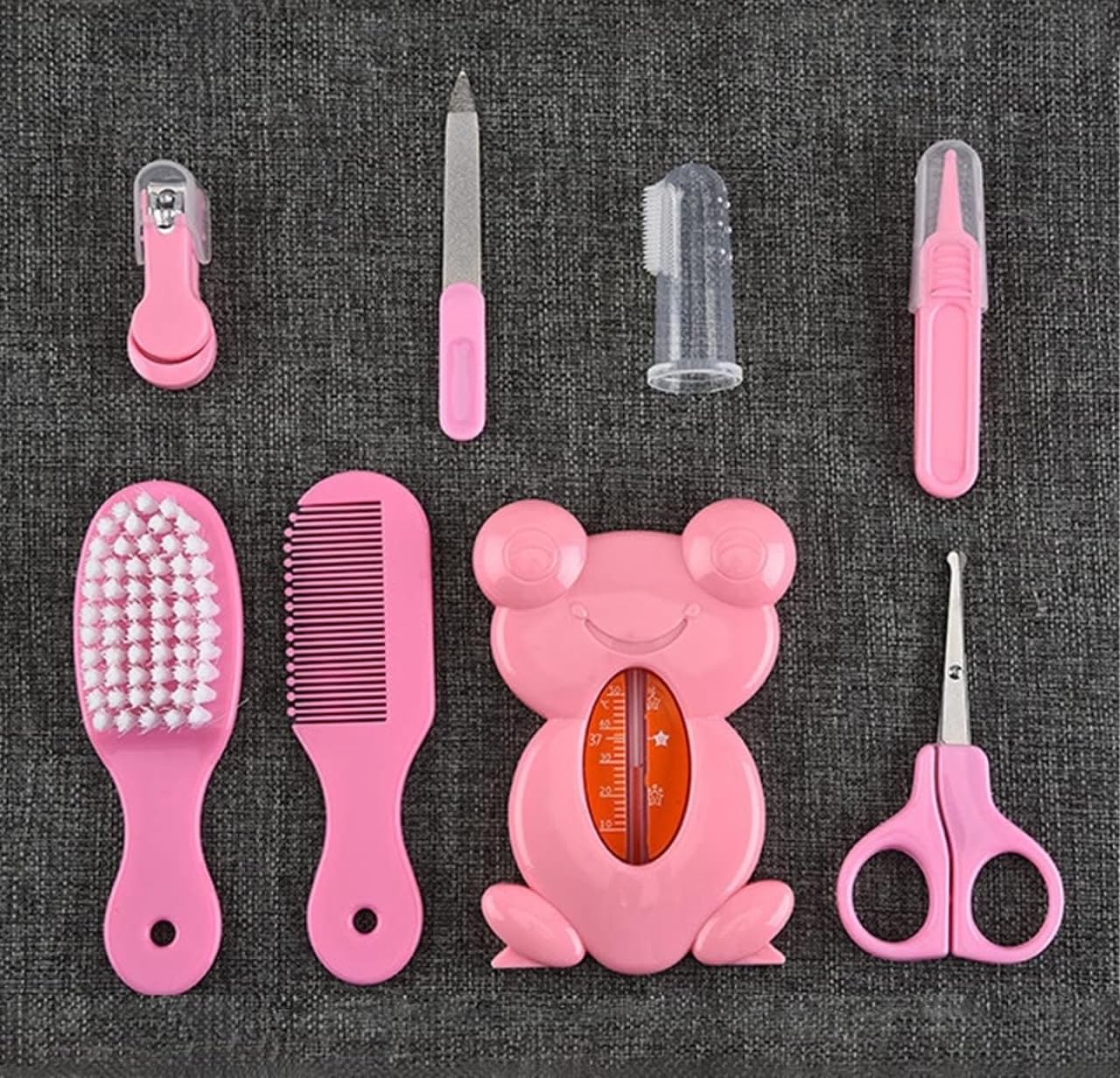Kids Creation Baby Care kit/Baby Grooming kit for New Born Baby/Nursery Healthcare/Portable Baby Health Care kit - Perfect for Manicure & Pedicure Accessories. (8 pcs Water Thermometer, Blue)-image-49