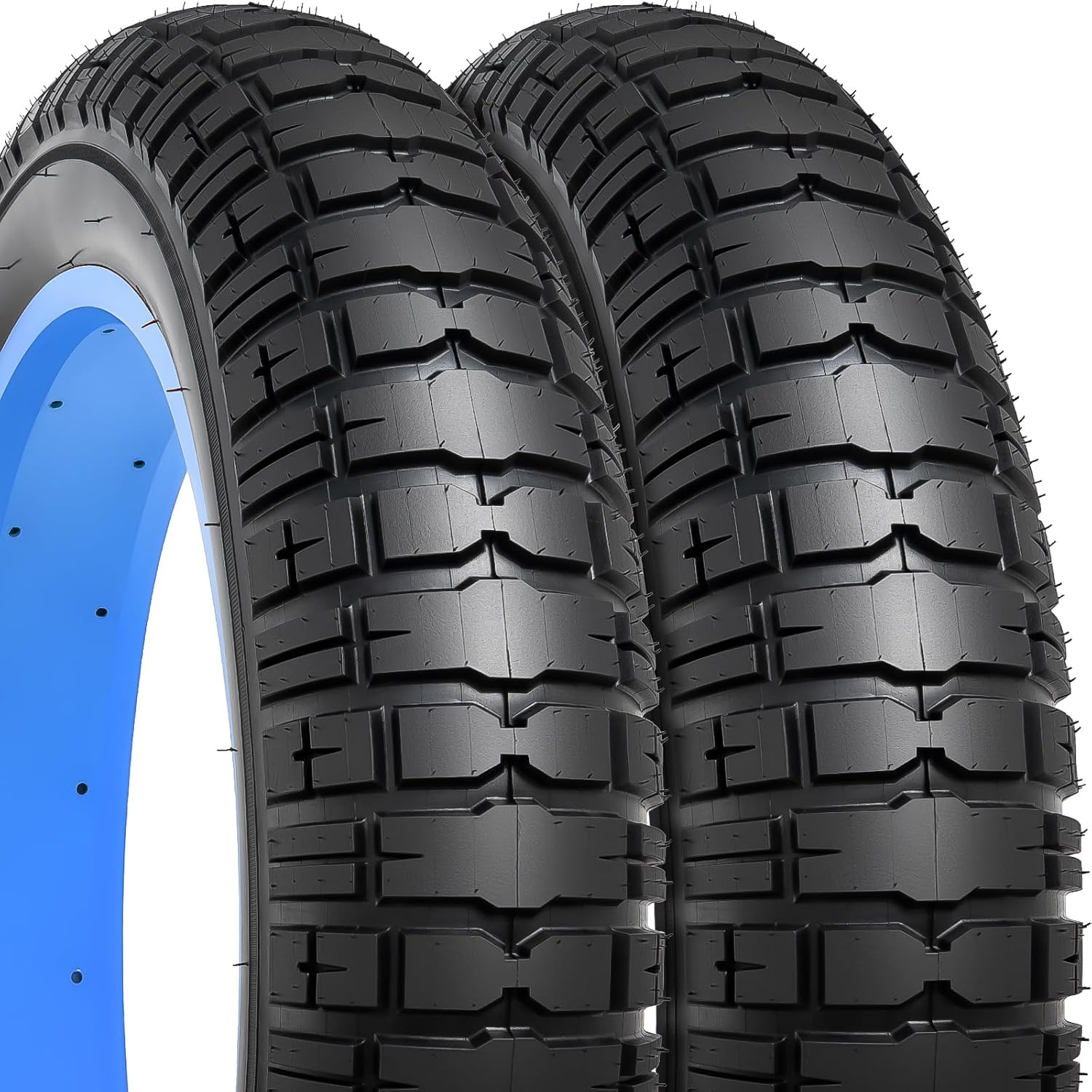 YUNSCM 2-PCS 26X4.0/98-559 Inch Heavy Duty Fat Bike Tires Compatible with 26 X 4.0 26x4 Electric Bike All-Terrain Directional Tread Bicycle Tires（Y-1322）