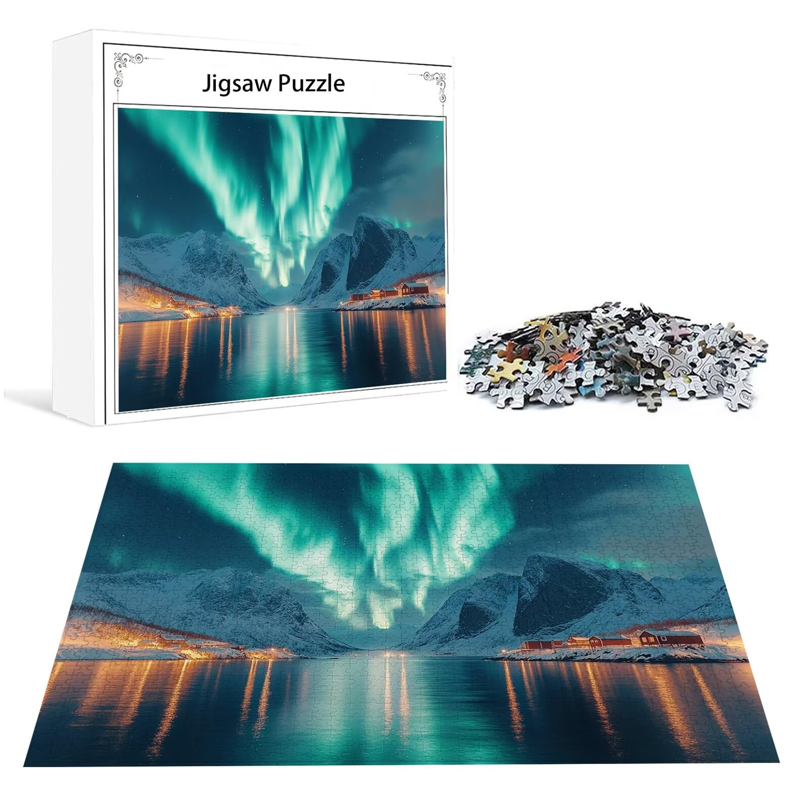 Puzzle dla dorosłych, 3000 elementów, klasyczne puzzle górskie Jigsaw wymagające, trudne, edukacyjne zabawki dla dzieci, drewniane puzzle, duże puzzle, odpowiednie dla wszystkich grup wiekowych P-448
