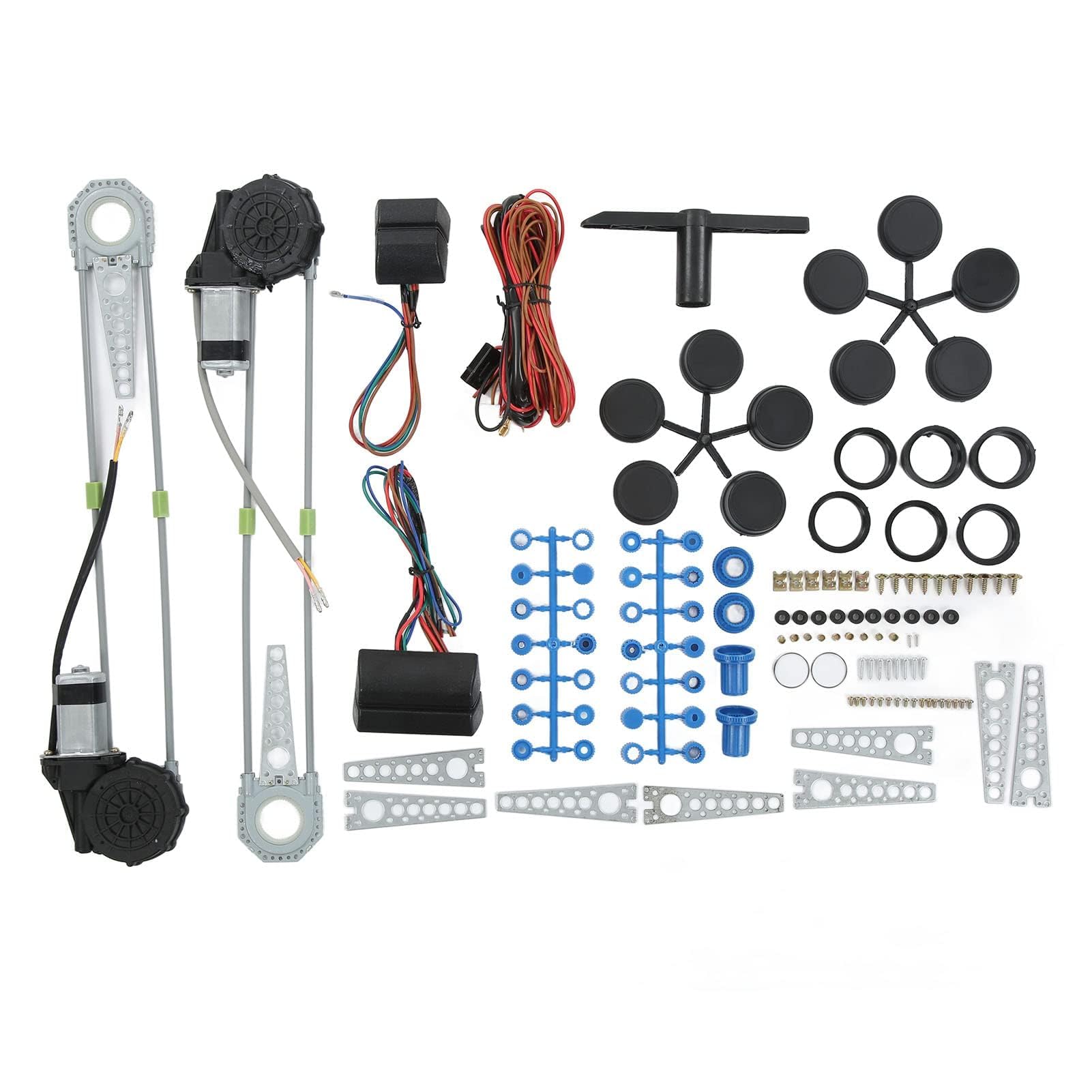 Kit de Lève-vitre électrique à 2 Portes, Yctze Kit de Conversion de Commutateur de Lève-vitre électrique Universel pour Camionnette à 2 Portes, Camionnette, SUV