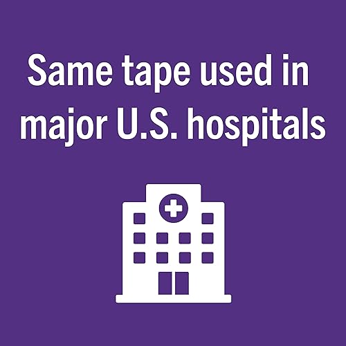 Vista 7 de Nexcare Durapore - Cinta de tela duradera, 1 pulgada x 10 yardas, 1 rollo, cinta médica de primeros auxilios adhesiva fuerte, transpirable, sin