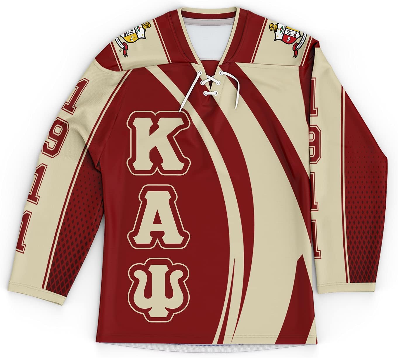 BBGreek Kappa Alpha Psi Official Vendor - Hockey Jersey - Curved - Fraternity Paraphernalia