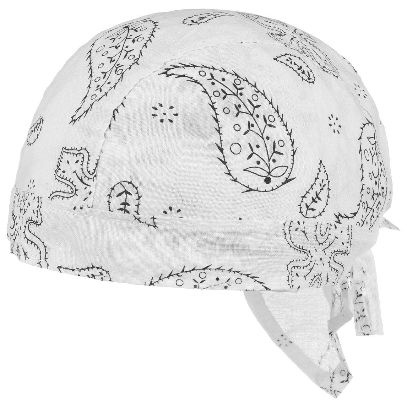 Lipodo Classic Pattern Kids Cotton Paisley Bandana Headscarf Spring Summer White
