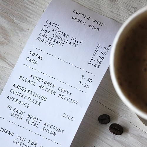 Miniatura 6 de Repuesto para DYMO 30270 Thermal  Cruxer 6 rollos de papel de recibo blanco no adhesivo de 2-14 pulgadas x 249 pies  2.244 in x 249.3 ft, compatible