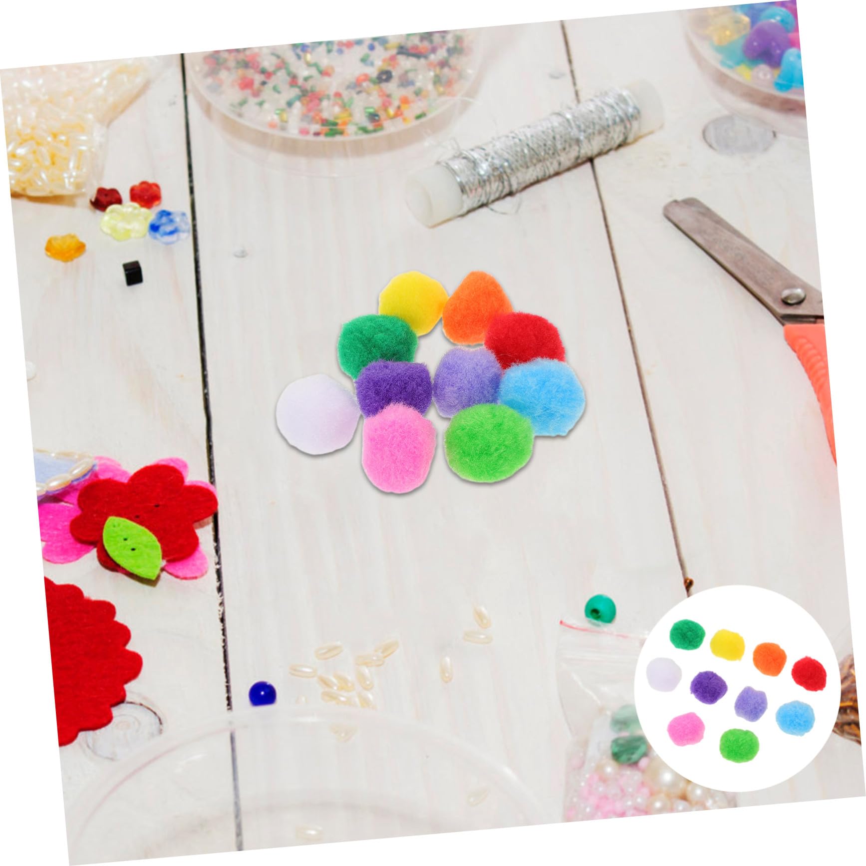 Pompons de Pom-pom Girl en Peluche, Lot de 1000 Pièces 3 Cm