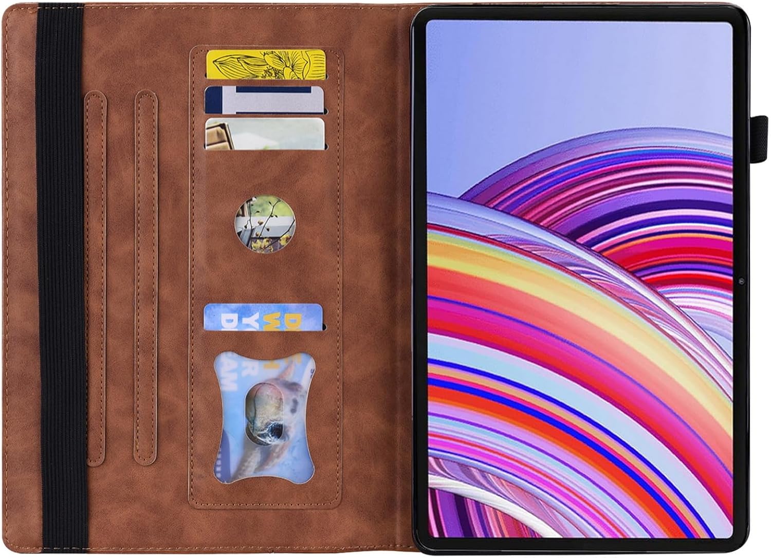 FJLBDE Case For Xiaomi Redmi Pad 10.61 Inch Released 2022, PU Leather Cover Flip Folio Stand Card Slot Red