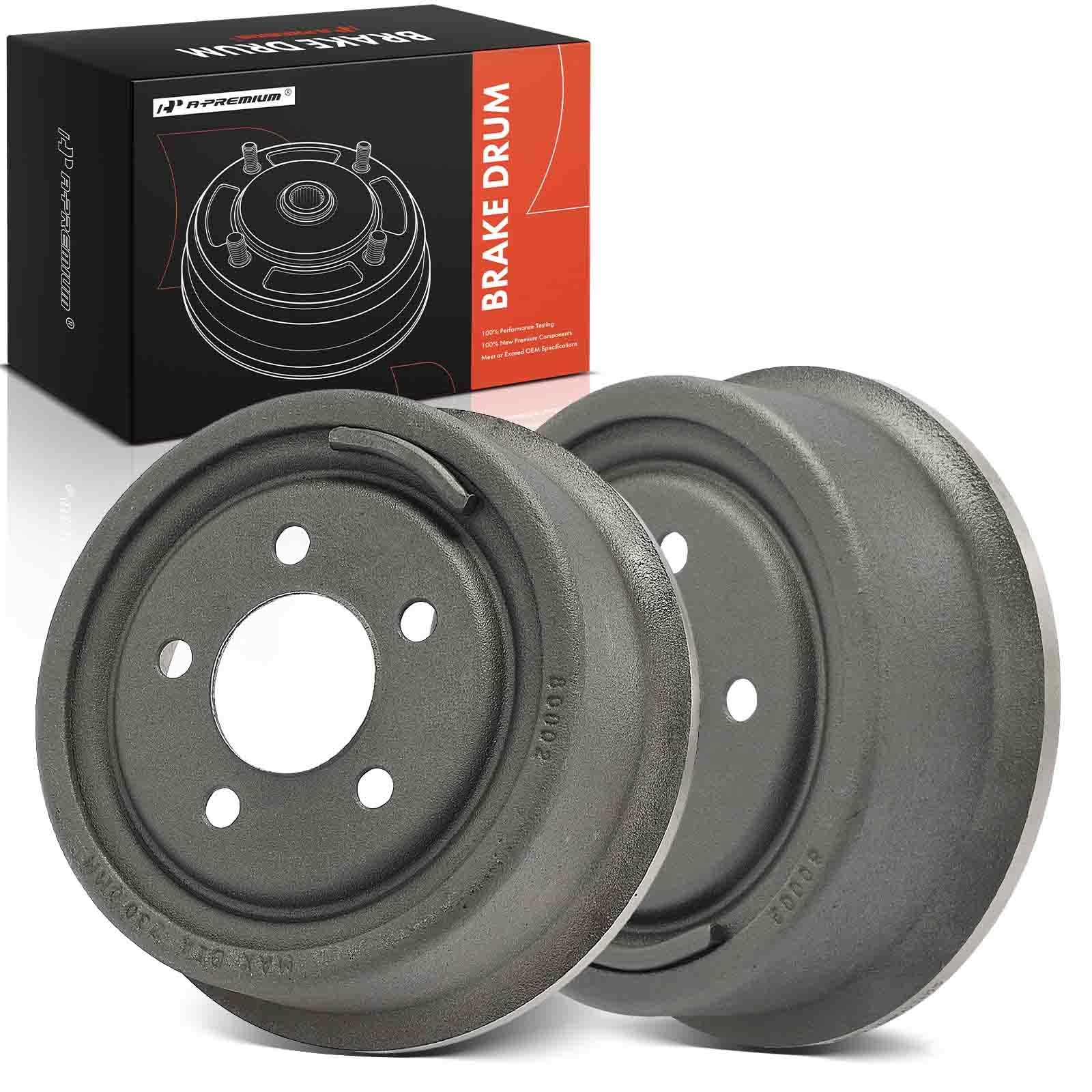 A-Premium 10.78 inch (273.9 mm) Rear Brake Drums Set | Compatible with Jeep Models - Wrangler 1990-1995/1997-2006, Cherokee 1990-2000, Comanche 1990-1992, TJ, Wagoneer, Set of 2