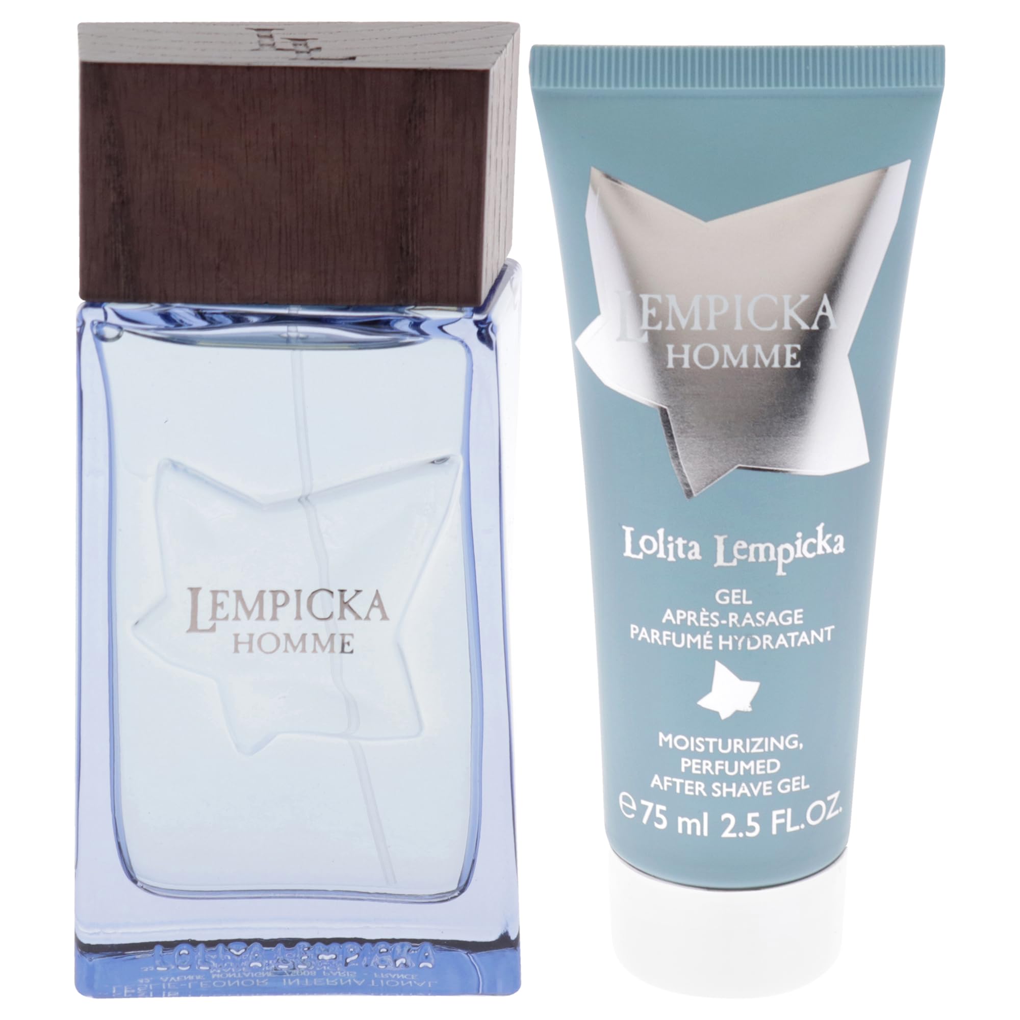Lempicka Homme Set par Lolita Lempicka for Men – Coffret cadeau 2 pièces Eau de toilette en spray 96,4 g, gel après-rasage 70,9 g