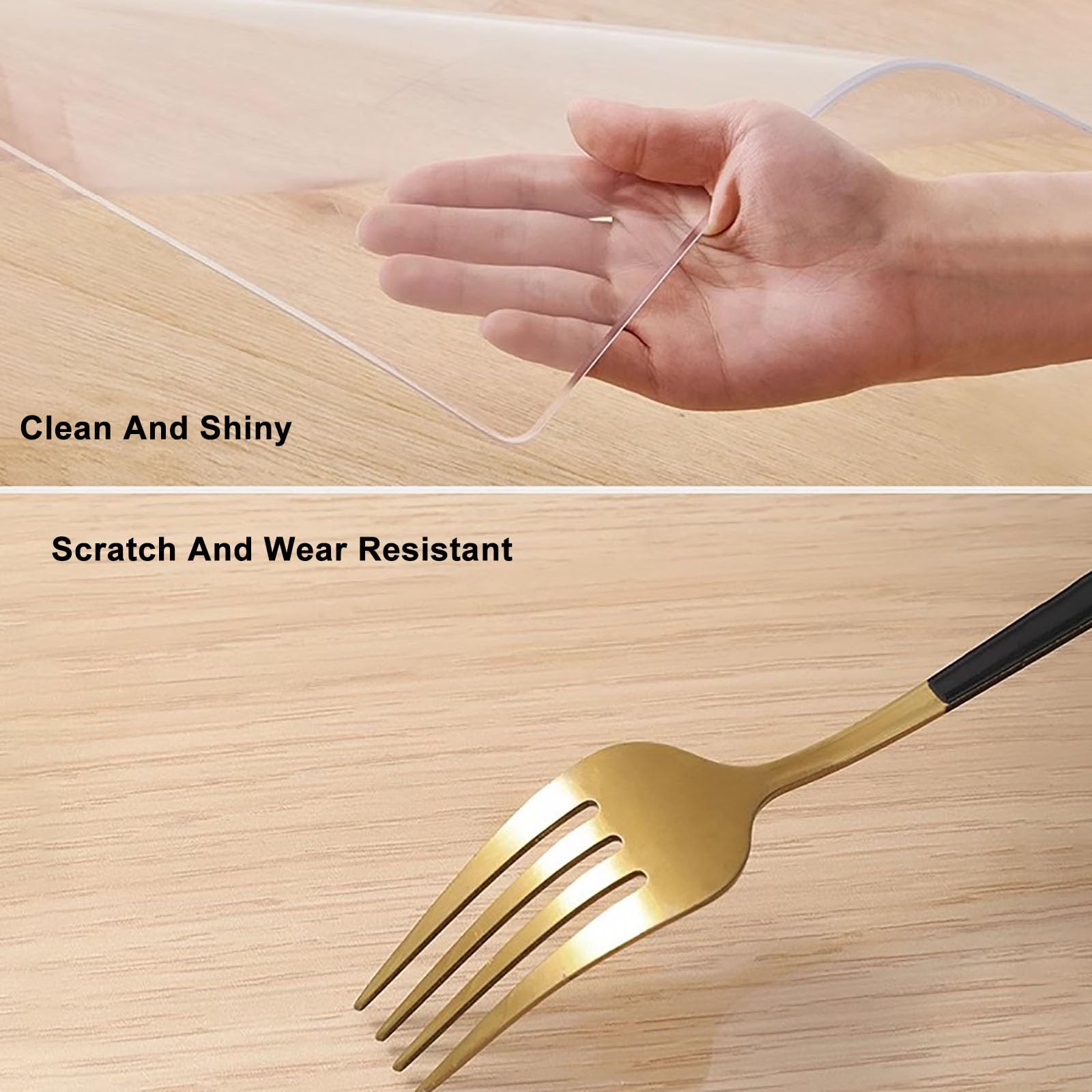 Transparente PVC-Stuhlmatte 50x60cm - Schutz Für Harte Böden