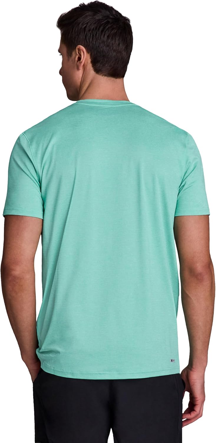 RBX Men's Workout T-Shirt, Breathable Lightweight Stretch Jersey Moisture Wicking Quick Dry Running Training Top