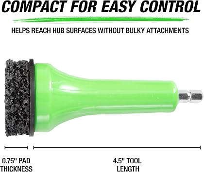 OEMTOOLS Brake Hub Resurfacing Tool with Pads Drill Powered Remove Rust