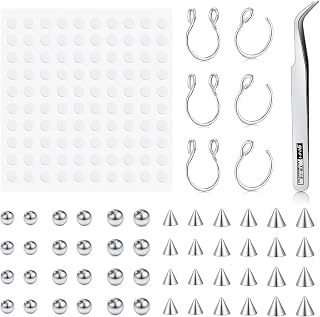 D.Bella Fake Nose Ring Hoop Fake Septum Fake Nose Stud Faux Piercing Nose Cuffs for Non Pierced Nose Magnetic Nose Jewelry for Women Men
