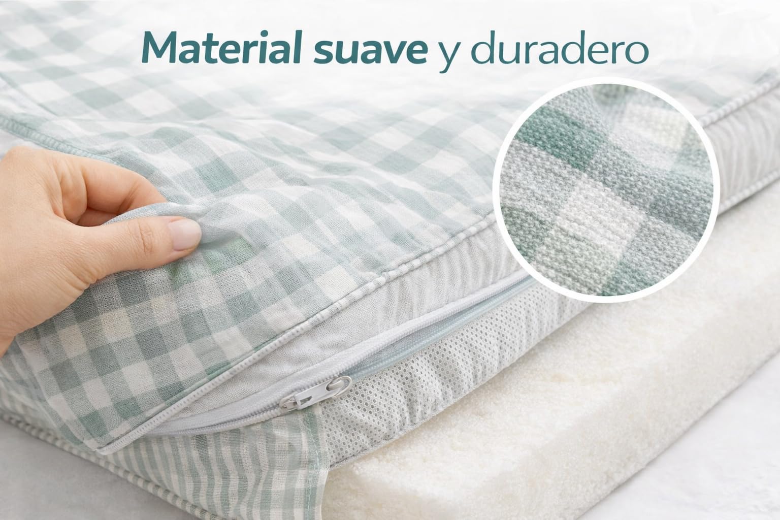 Cama para Perro Mediano 75x50 cm, Funda Lavable. Ideal para Perros hasta 10 kg y Gatos