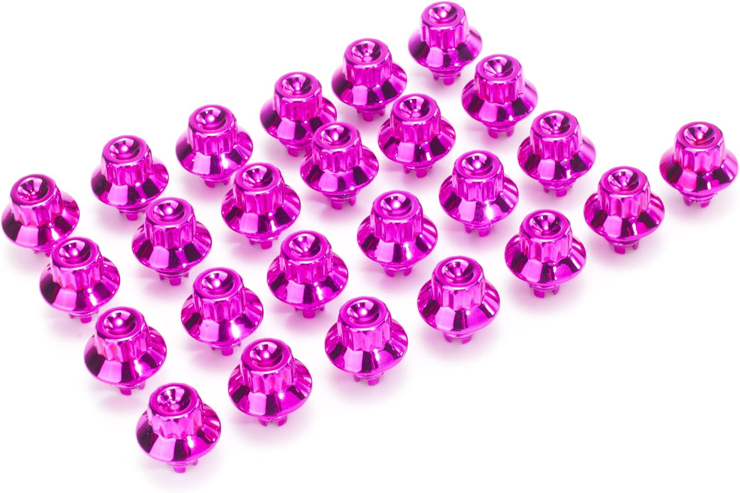 RTRHINOTUNING 6.9mm/0.27in Wheel Rim Lip Rivets Nuts Replacement Rivets, Purple 50pcs