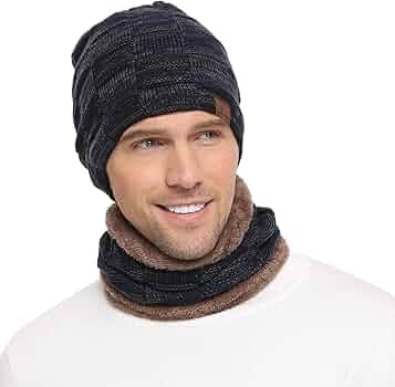Cappello Con Sciarpa Integrata Invernale - Maglia Calda Per Uomo E Donna, Ideale Per Sport - Foto 14