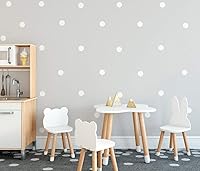 Vista 7 de Calcomanías de pared con puntos negros, 2 pulgadas, 100 unidades (negro mate)