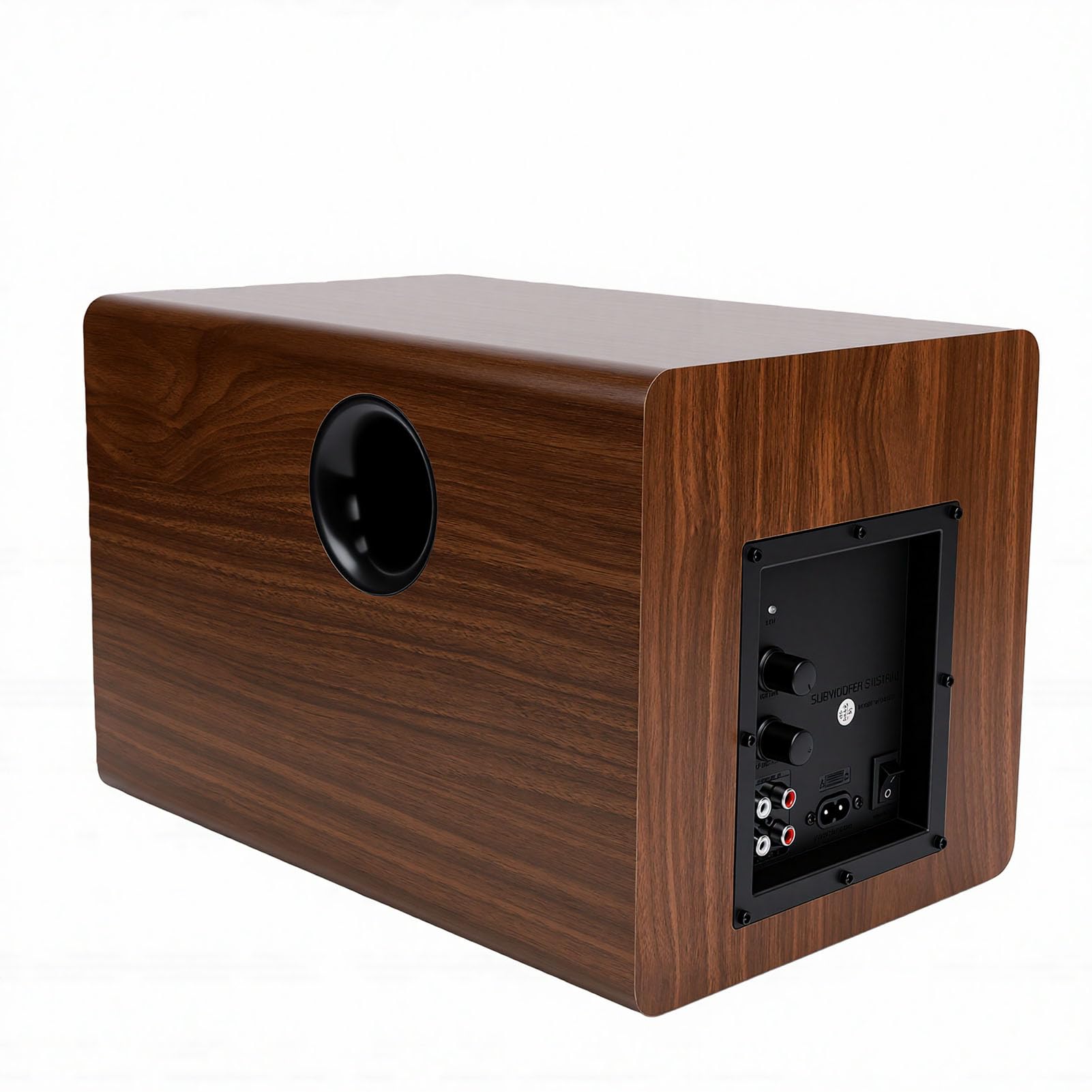 Tangxi Subwoofer Attivo da 6,5 ​​pollici 100 W, Subwoofer Audio Domestico Attivo, Altoparlante per Bassi Profondi per Film e Musica Domestici (EU)