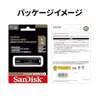 【未使用】1TB SSD SanDiskストア購入 楽天市場】USBメモリ 1TB SanDisk サンディスク【翌日配達送料