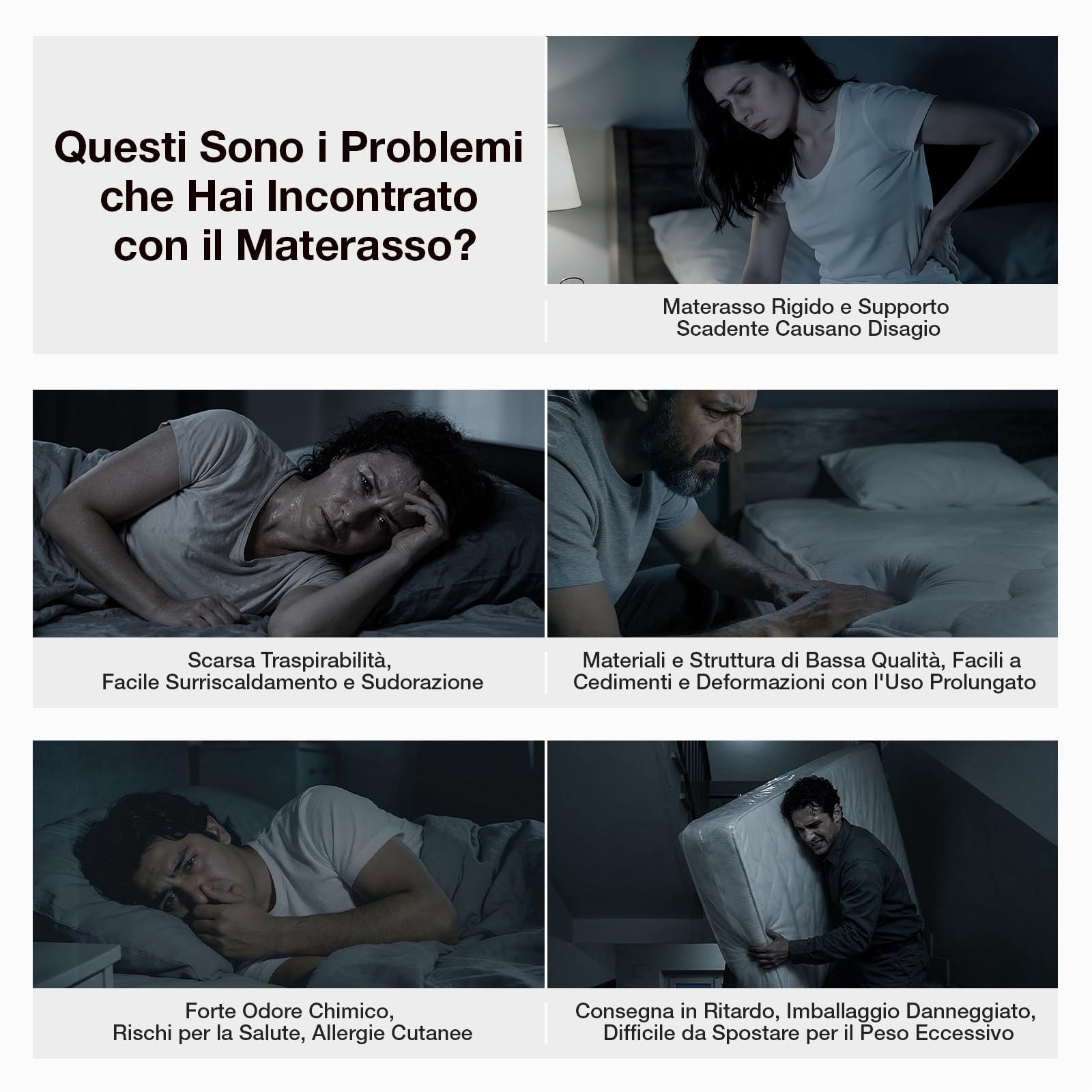Novilla Materasso 140x200, Materasso Matrimoniale a Molle e Schiuma Altezza 20cm, Materasso a Molle Insacchettate Sostegno Perfetto, Confortevole e Traspirante, Mediamente Solido