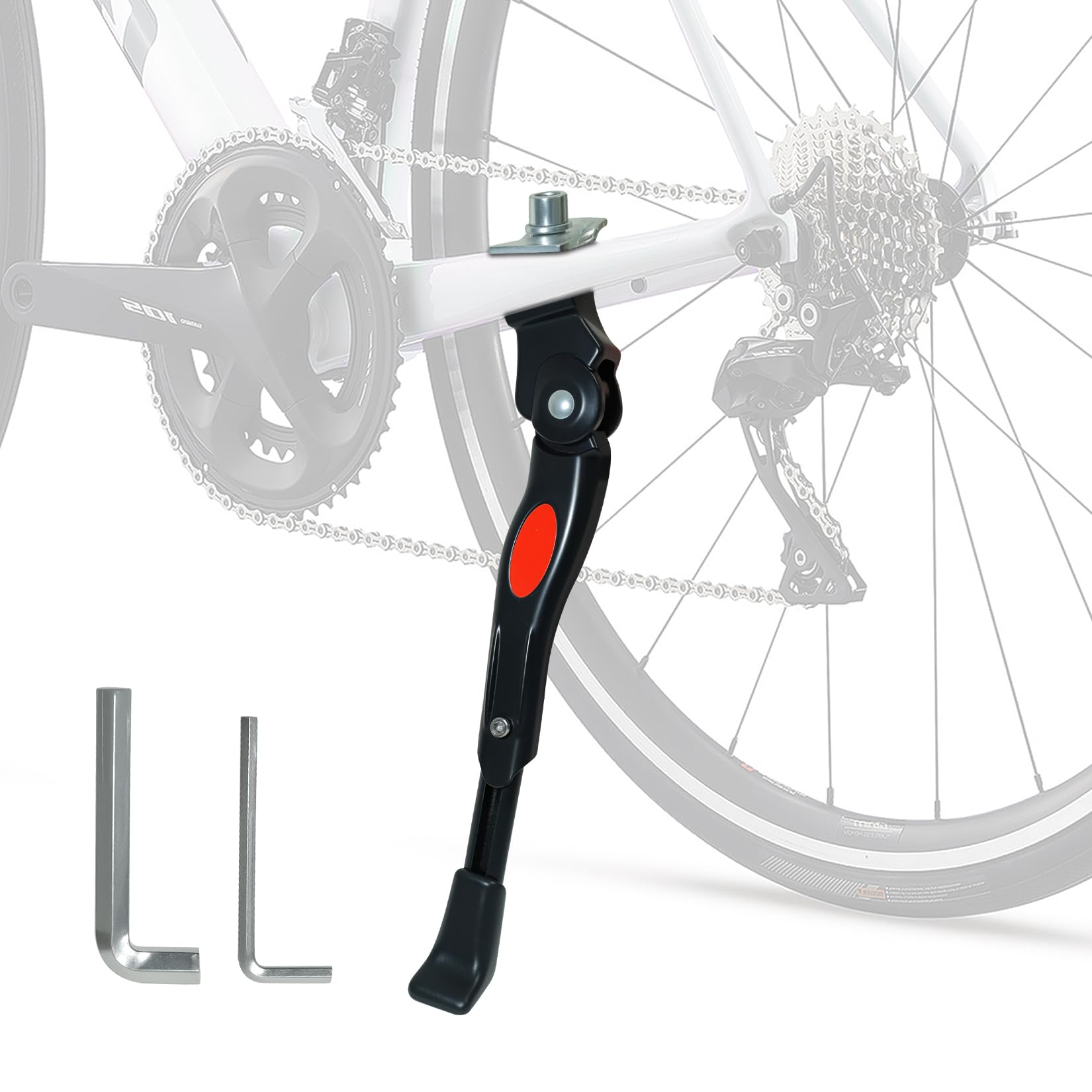 Soporte universal para bicicleta de 20 a 26 pulgadas, ajustable en altura, estable con pie de goma antideslizante para bicicleta de niños, bicicleta de montaña, bicicleta eléctrica