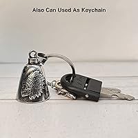 Vista 7 de Motorcycle Bell for Luck, Bell with Hanger, Drive Safe for Bikers Riders