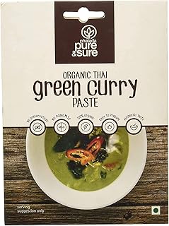 Pure and Sure Organic Green Curry Paste, 50g