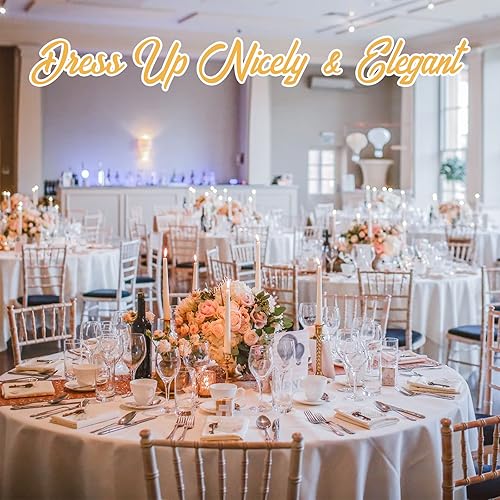 Miniatura 8 de BRILLMAX Paquete de 4 manteles redondos blancos de 120 pulgadas, tela de lino de poliéster lavable a granel, para bodas, recepciones, banquetes,