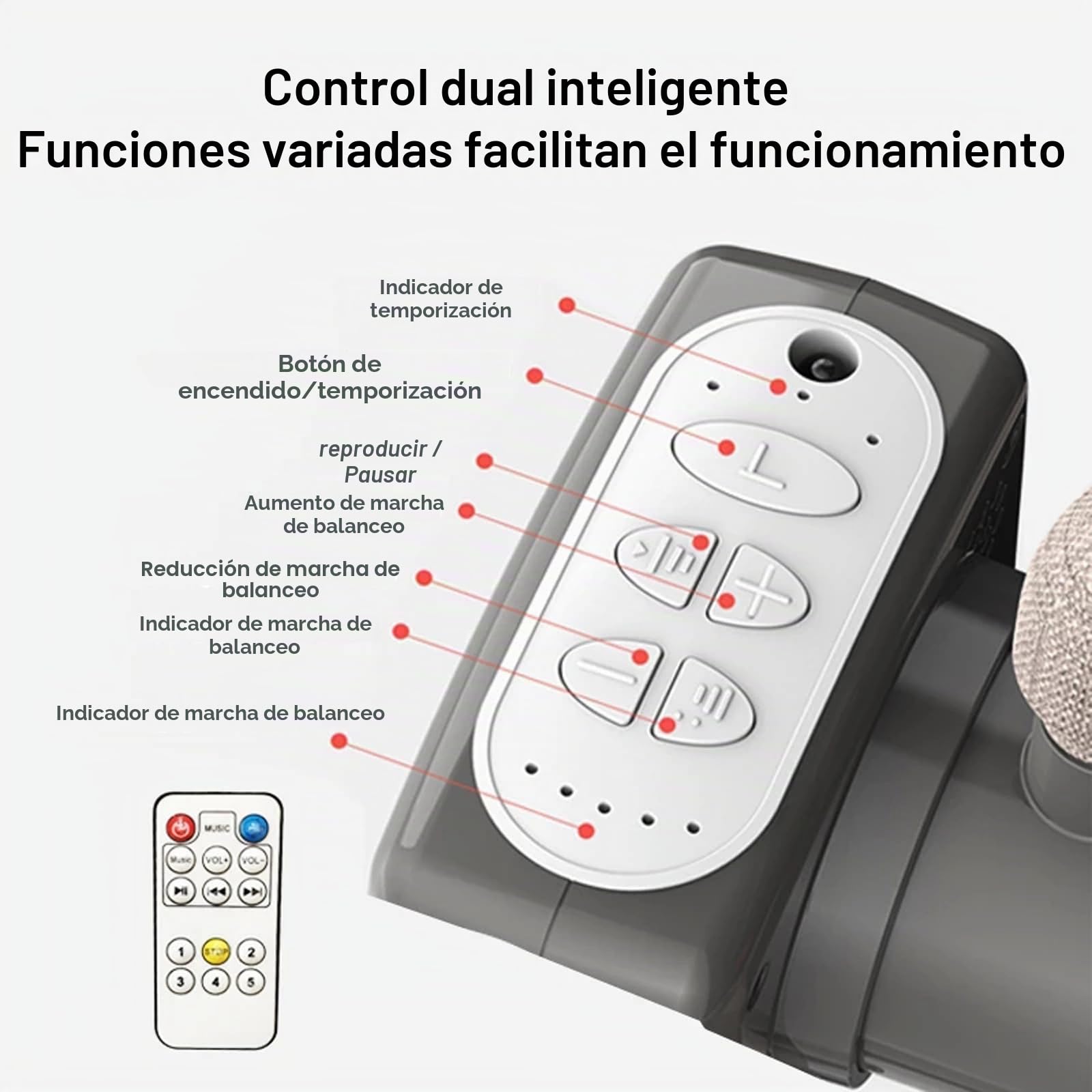 Magic ZC Cuna al Lado de la Cama de Bebé Cuna Portátil Multifuncional Convertible Cunas Plegable con Música Bluetooth 5 Dispositivos Oscilantes Control Remoto (Khaki)