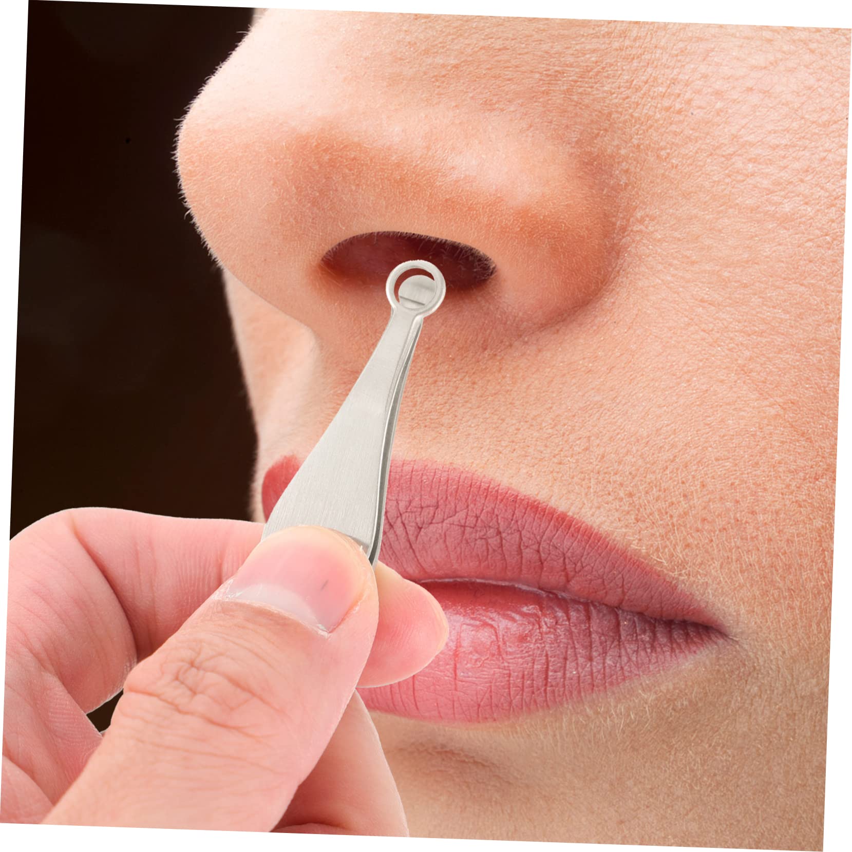 Baluue 3pezzi Pinzetta Per Nasal Hair Inossidabile Con Testa Rotonda Strumento Di Taglio Sicuro e Pratico Per La Personale Del Naso Orecchie