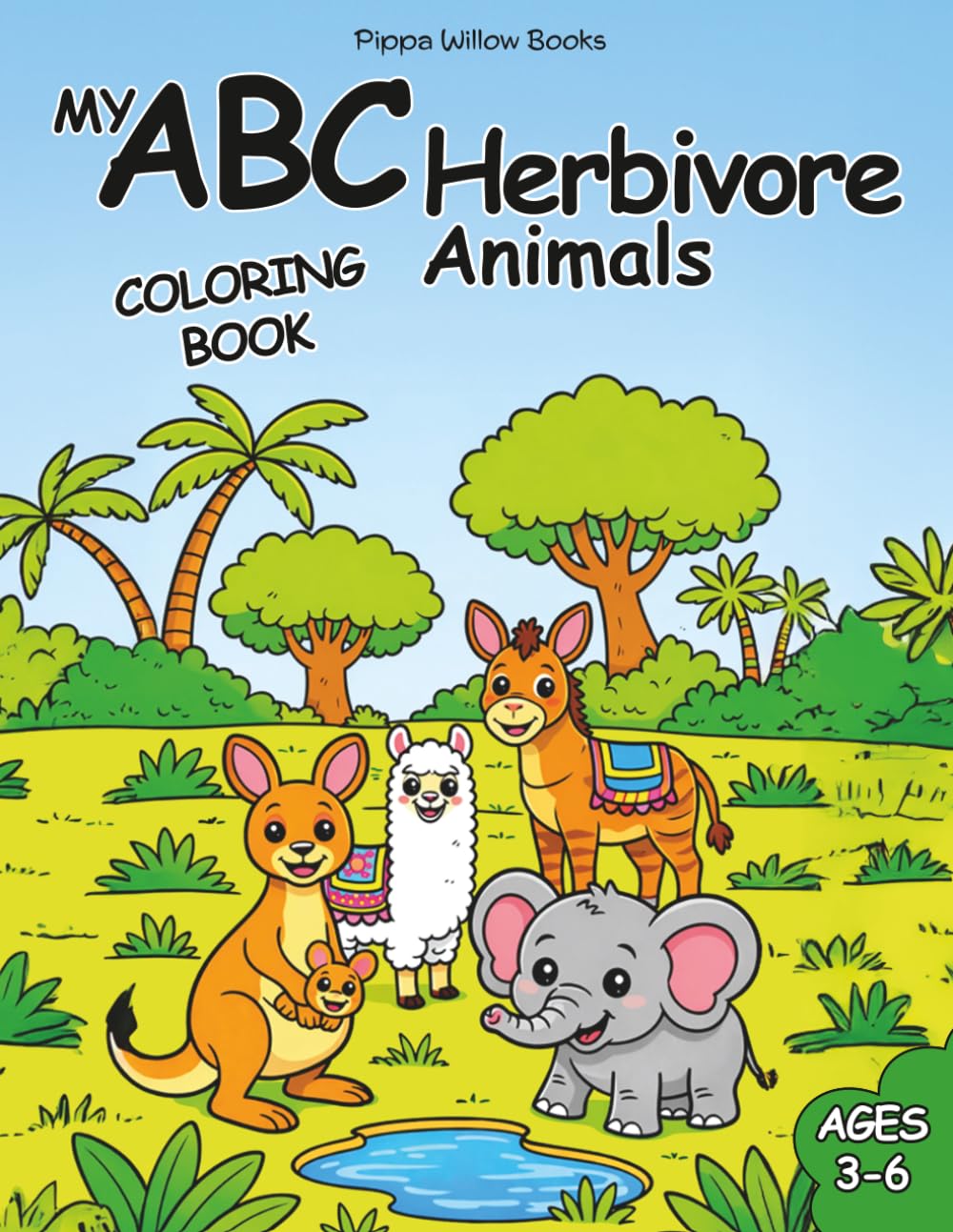 My ABC Herbivore Animals: Learn the Alphabet from A to Z with Plant-Eating Animals – A Fun and Simple Preschool Coloring Book for Ages 3–6 (My ABC Coloring Book Series)