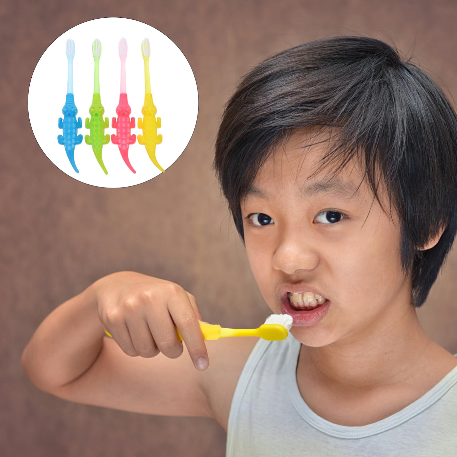 Healeved 3 Set Adorabili Spazzolini Da Denti Per Ragazzi E Ragazze Setole Morbide 3-12 Anni Igiene Orale Per Bambini Set Di Denti Da Cartone Animato 8 Pezzi * 3