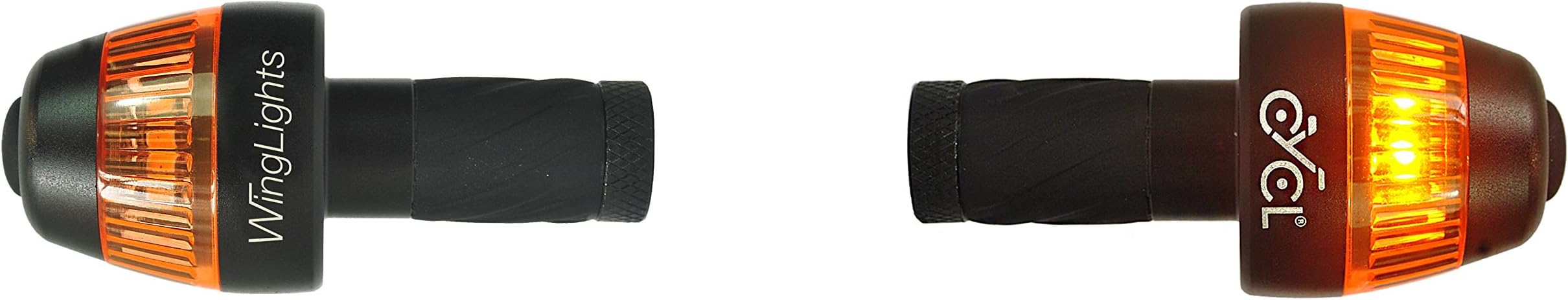 WingLights Fixed V3 Direction Indicators | Turning Signal Lights for Bicycles and EBike Electric Bicycle | CR2032 Battery Powered Orange LED Indicators