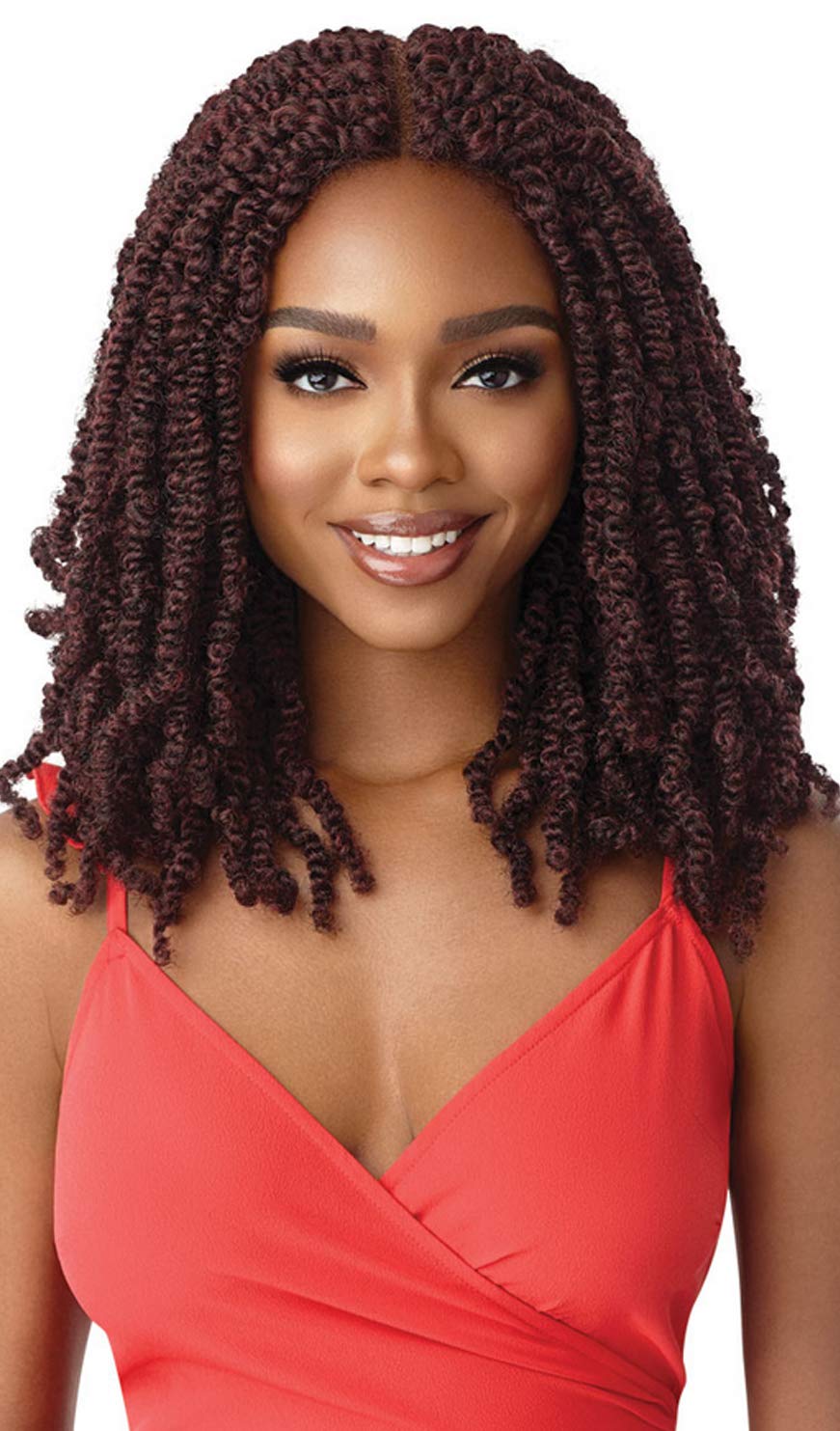 Amazon.com : Outre X-Pression Twisted Up Synthetic 4x4 Lace Front Braid Wig  WAVY BOMB TWIST 18" (1B) : Beauty & Personal Care