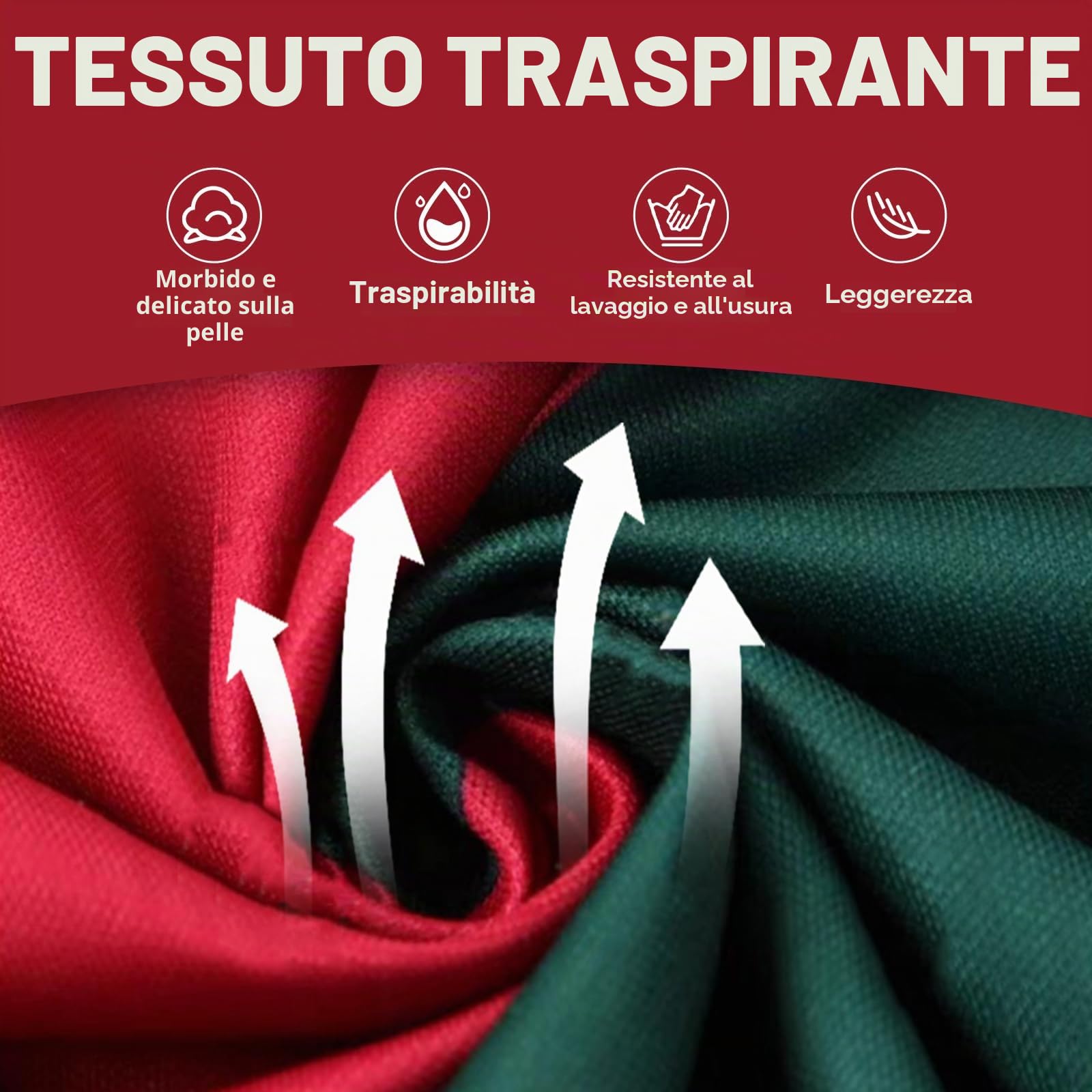 Pardofelis Set di maglia da calcio per bambini, maglia n. 7, maglietta da calcio con pantaloncini, calzini e ginocchiere, set da calcio per esterni, rosso verde, 22, Rosso Verde, 22