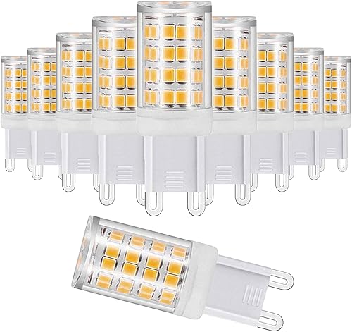 Miniatura 8 de XRZT Bombillas LED G9, color blanco, 6000 K (7 W), 60 W, 75 W, equivalentes a halógenas, T4 750 Lm AC120V G9, bombillas de araña para iluminación